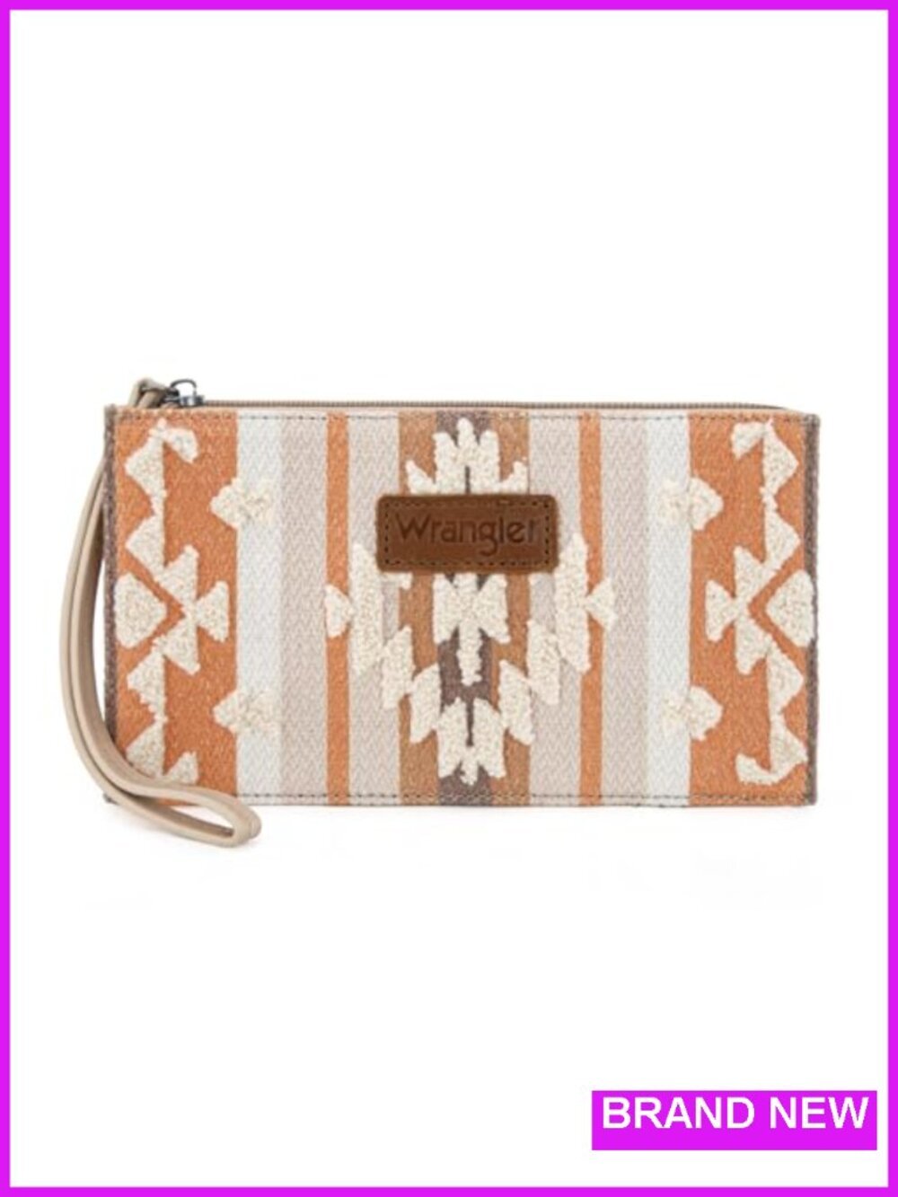 Wristlet Clutch Purse with Zipper Closure and Multiple Card Slots